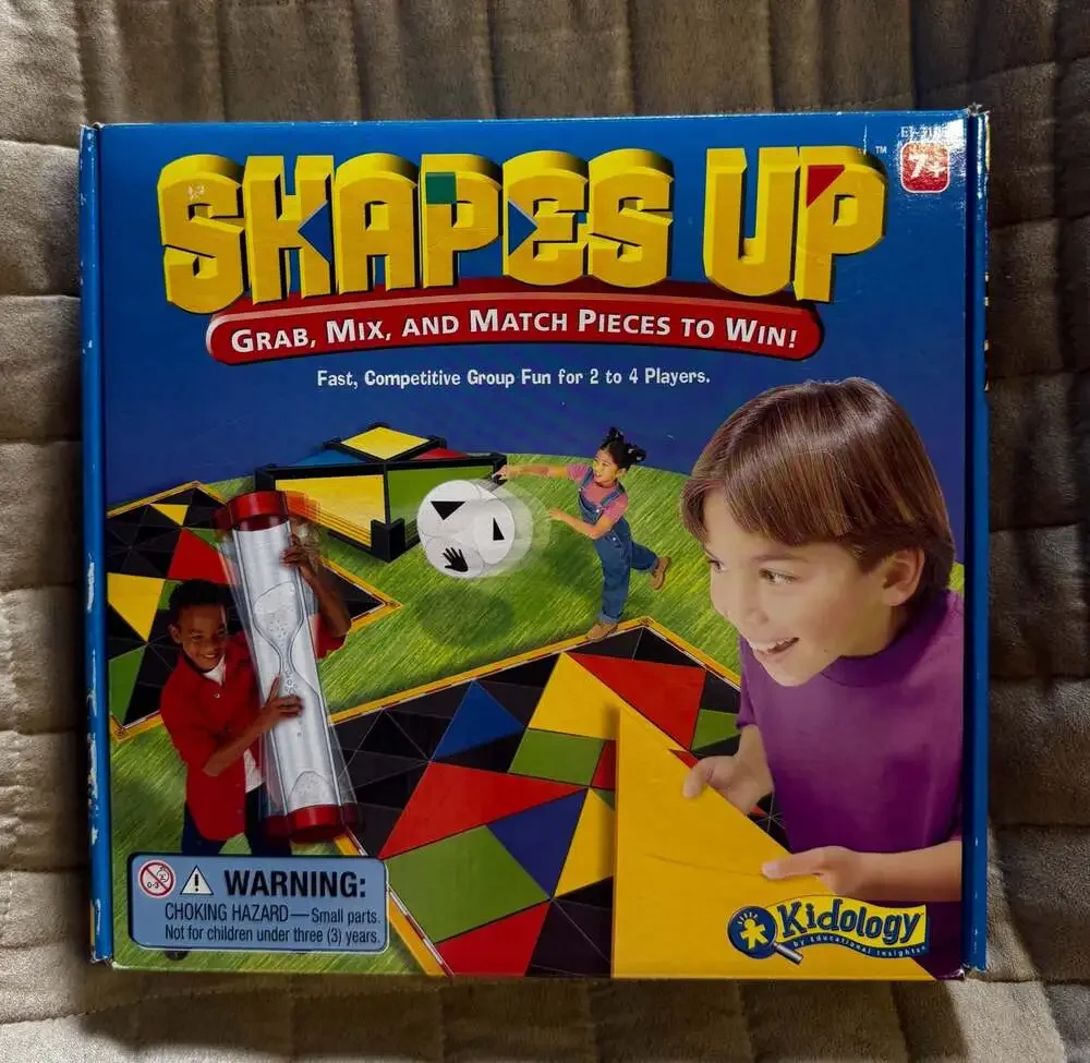 Vtg Y2K Shapes Up Game Grab, Mix, & Match to Win Kidology Educational Insights